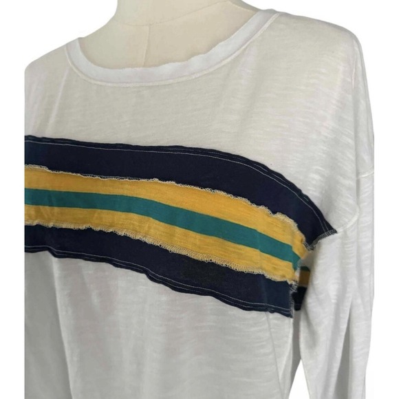 We The Free Ziggy Retro Crop‎ Stripe Long Sleeve Tee Size Med - Picture 11 of 13